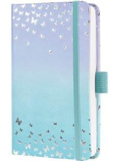   Sigel határidőnapló, A/6, heti tervező, kemény borító, 2026, Jolie, Butterfly Confetti Sky