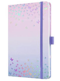   Sigel határidőnapló, A/5, heti tervező, kemény borító, 2026, Jolie, Butterfly Confetti Candy