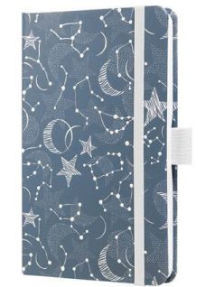   Sigel határidőnapló, A/6, heti tervező, kemény borító, 2026, Jolie, Cosmic Fantasy Blue