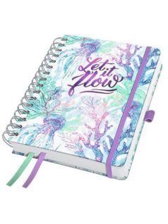   Sigel határidőnapló, A/5, heti tervező, spirál, kemény borító, 2026, Jolie, Let it flow