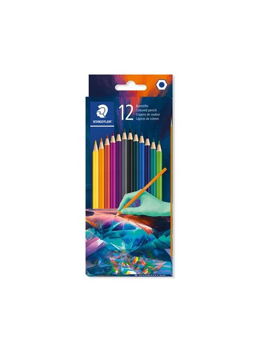 Színes ceruzakészlet 12 db-os, Staedtler 175C Multiverzum 1, hatszög test
