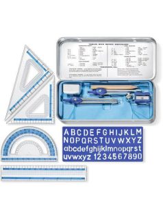 Matematikai készlet, fém dobozban, 10 darabos, Staedtler 55710