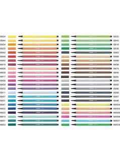 Filctoll, 1 mm, Stabilo Pen 68, vegyes színek, db