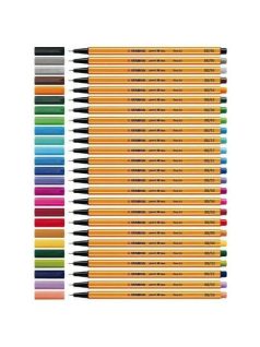 Tűfilc, 0,4 mm, Stabilo Point 88,  vegyes színek, db