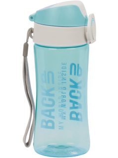BackUp kulacs, 400 ml, átlátszó, türkiz