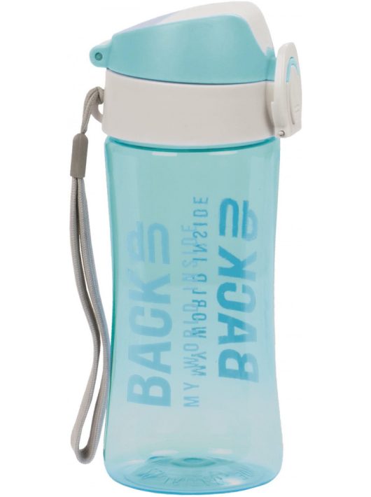 BackUp kulacs, 400 ml, átlátszó, türkiz