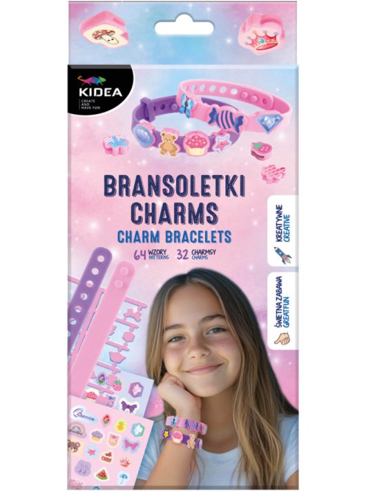 Karkötődíszítő készlet (32 charm, 64 matrica), Charm Bracelets, Kidea