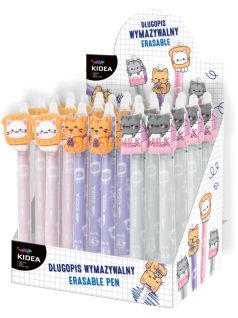   Radírozható golyóstoll, állatos, cicás, Kidea, többféle