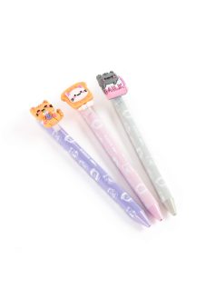   Radírozható golyóstoll, állatos, cicás, Kidea, többféle