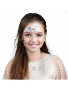 Arcfesték, tégelyes, 6 db-os, csillámporral, cicás hajráffal, Kidea