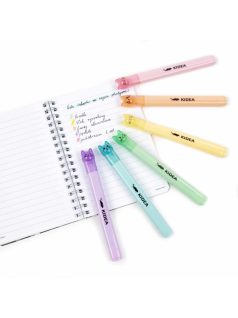 Filctoll készlet 6/12, kétvégű, pasztell, Kidea