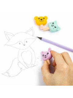 Radír, állatos, illatos, 1 db, Kidea