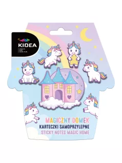 Öntapadós jegyzetlapok, unikornis mintás, Kidea