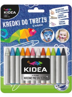 Arcfestő krétakészlet, 12 db-os, Kidea