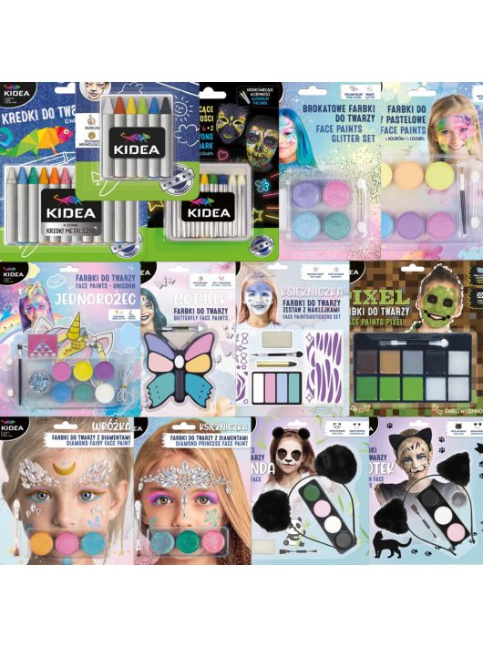 Kidea kedvezményes arcfestő csomag (25 arcfestő készlet) VISZONTELADÓKNAK!