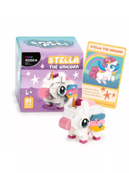 Snapets építőkocka készlet, Stella, az unikornis