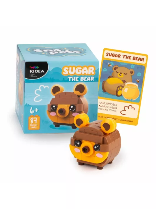 Snapets építőkocka készlet, Sugar, a maci