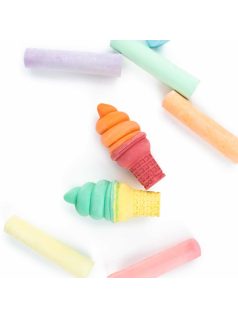 Aszfaltkréta, 8 db-os, jumbo, csavart fagyis, Kidea