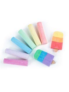 Aszfaltkréta, 8 db-os, jumbo, pálcikás fagyis, Kidea