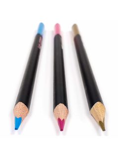   Színes ceruzakészlet, 24 db-os, fémdobozos, alap színek, háromszög test, Kidea