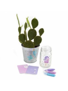   Akrilfesték készlet, 10 db-os, sablonokkal, Kidea, metál pasztel színek