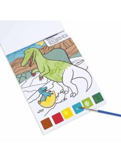 Varázskifestő készlet, 10 lapos, dinoszaurusz, Kidea