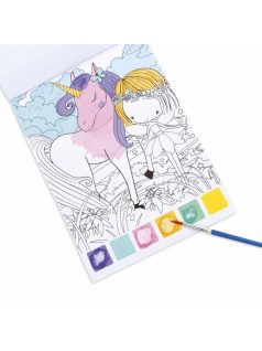 Varázskifestő készlet, 10 lapos, unikornis, Kidea