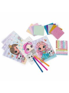   Kreatív képkészítő mozaik és színezhető lapokkal, strasszkövekkel, habmatricákkal, Fairy, Kidea