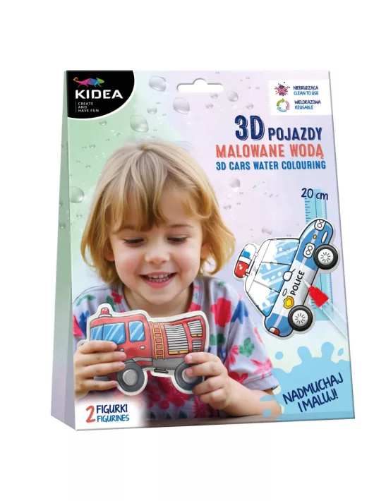 Fürdőjáték készítő szett, 2 db forma/szett, Kidea, járműves