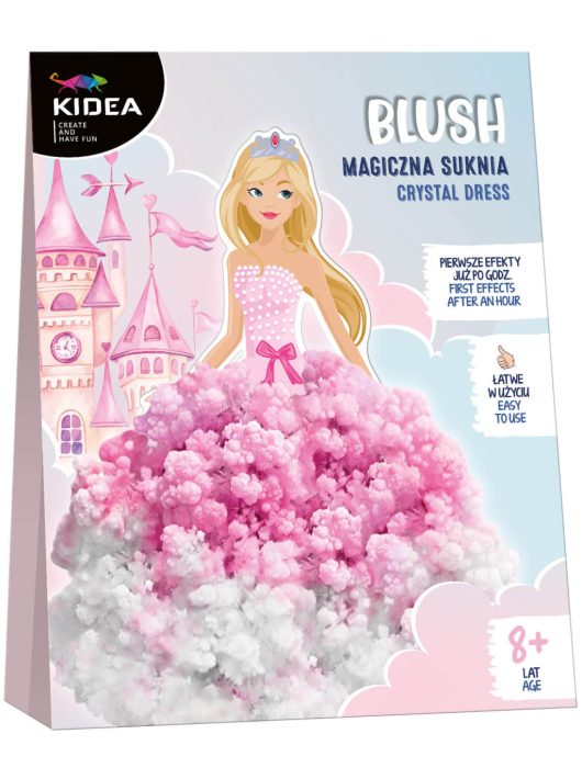 Varázslatos hercegnő ruha, Blush Magic Crystal Dress, Kidea, rózsaszín-fehér
