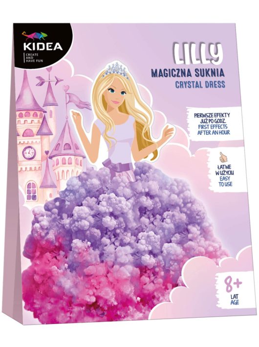 Varázslatos hercegnő ruha, Lilly Magic Crystal Dress, Kidea, lila-rózsaszín