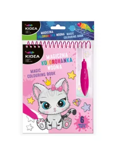 Festés vízzel, cicás, Kidea mágikus színező