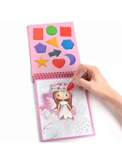   Festés vízzel, erdei tündérek, Kidea mágikus színező, 15x19cm