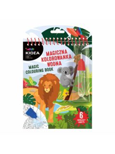   Festés vízzel, vadállatok, Kidea mágikus színező, 15x19cm