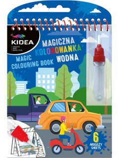 Festés vízzel, járművek, Kidea mágikus színező, Kidea