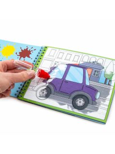 Festés vízzel, járművek, Kidea mágikus színező, Kidea