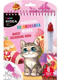 Festés vízzel, cicák, Kidea mágikus színező, Kidea