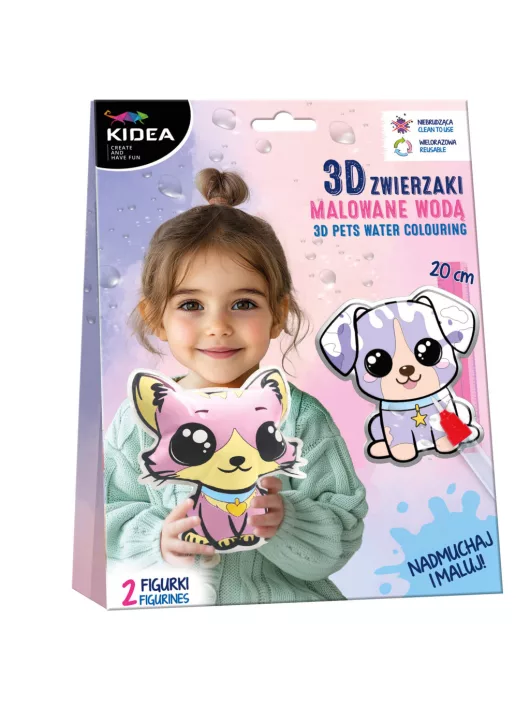 Fürdőjáték készítő szett, 2 db forma/szett, Kidea, állatos