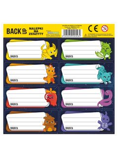 Mesés állatok füzetcímke 8 db/ív, többféle