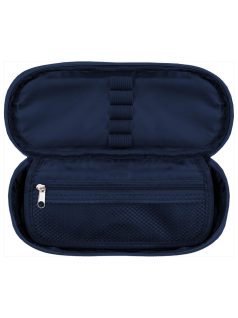   Lányos tolltartó, beledobálós, ovális, BackUp, 2025, A35, kék-lila