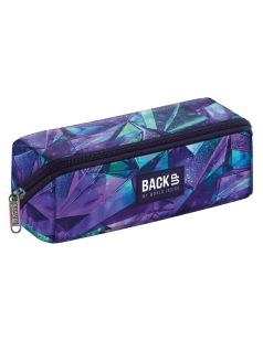   Lányos tolltartó, beledobálós, ovális, BackUp, 2025, K35, kék-lila