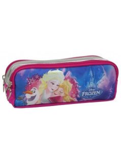   Jégvarázs tolltartó, beledobálós, szögletes, 2 rekesszel, KL17, Elsa, Anna és Olaf