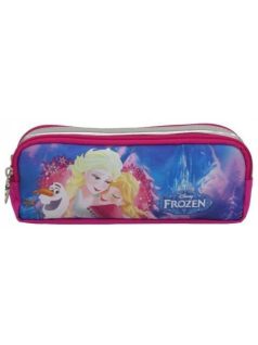   Jégvarázs tolltartó, beledobálós, szögletes, 2 rekesszel, KL17, Elsa, Anna és Olaf