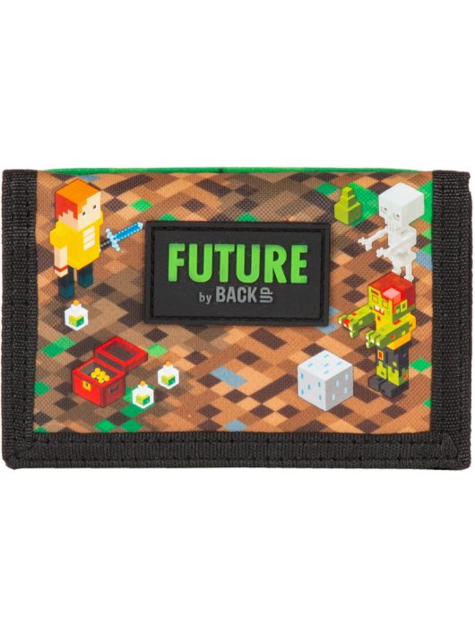 Minecraft mintás pénztárca, 12x8cm, DF35, Game, barna