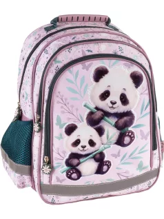 Pandás hátizsák, 38x28x18cm, PA11, két panda