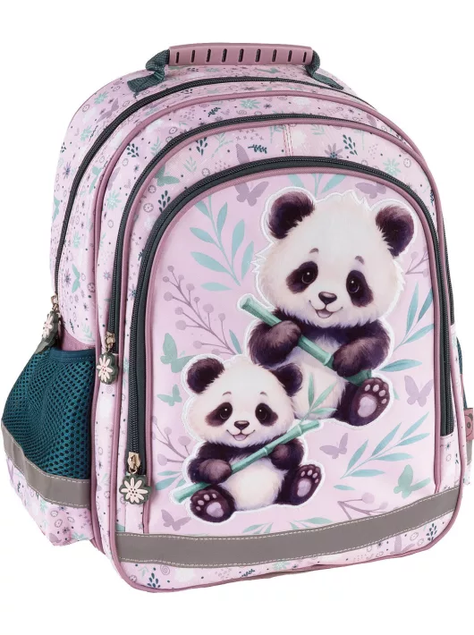 Pandás hátizsák, 38x28x18cm, PA11, két panda
