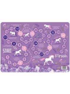 Lovas asztali alátét, 30x40cm, KO25, lila-fehér