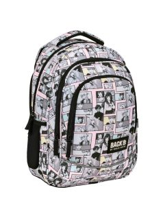   Manga hátizsák, iskolatáska, 3 rekeszes, 42x30x20cm, Back Up 2024, X02