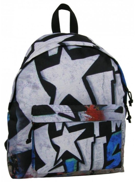 Graffiti Teen hátizsák iskolatáska 42x32x14cm, Star