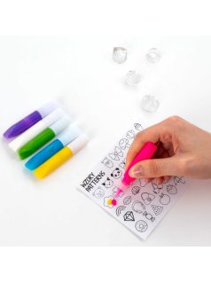   Gyűrűkészítő készlet (4 db gyűrű, 40 minta, 3D zselé), Kidea